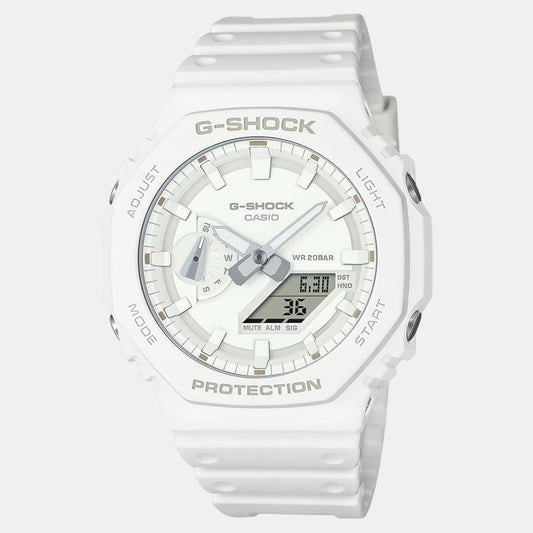 G-Shock Men Quartz White Dial Analog-Digital Resin Watch G1522