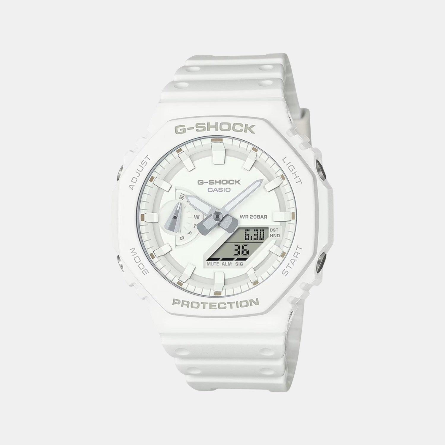 G-Shock Men Quartz White Dial Analog-Digital Resin Watch G1522