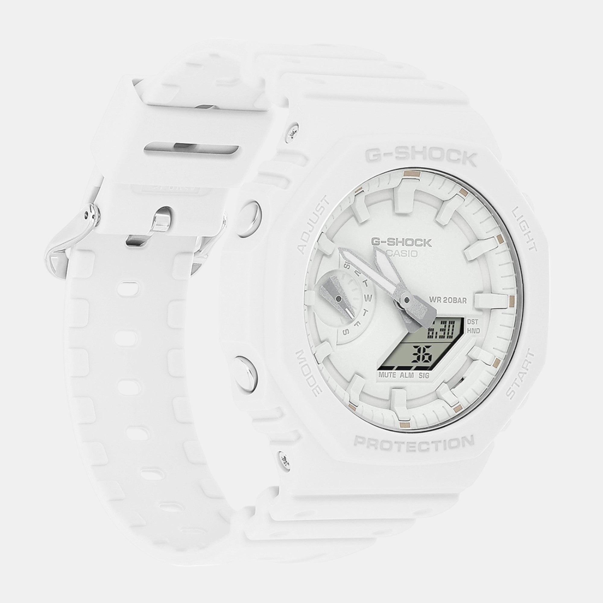 G-Shock Men Quartz White Dial Analog-Digital Resin Watch G1522