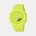 G-Shock Men Quartz Yellow Dial Analog-Digital Resin Watch G1523