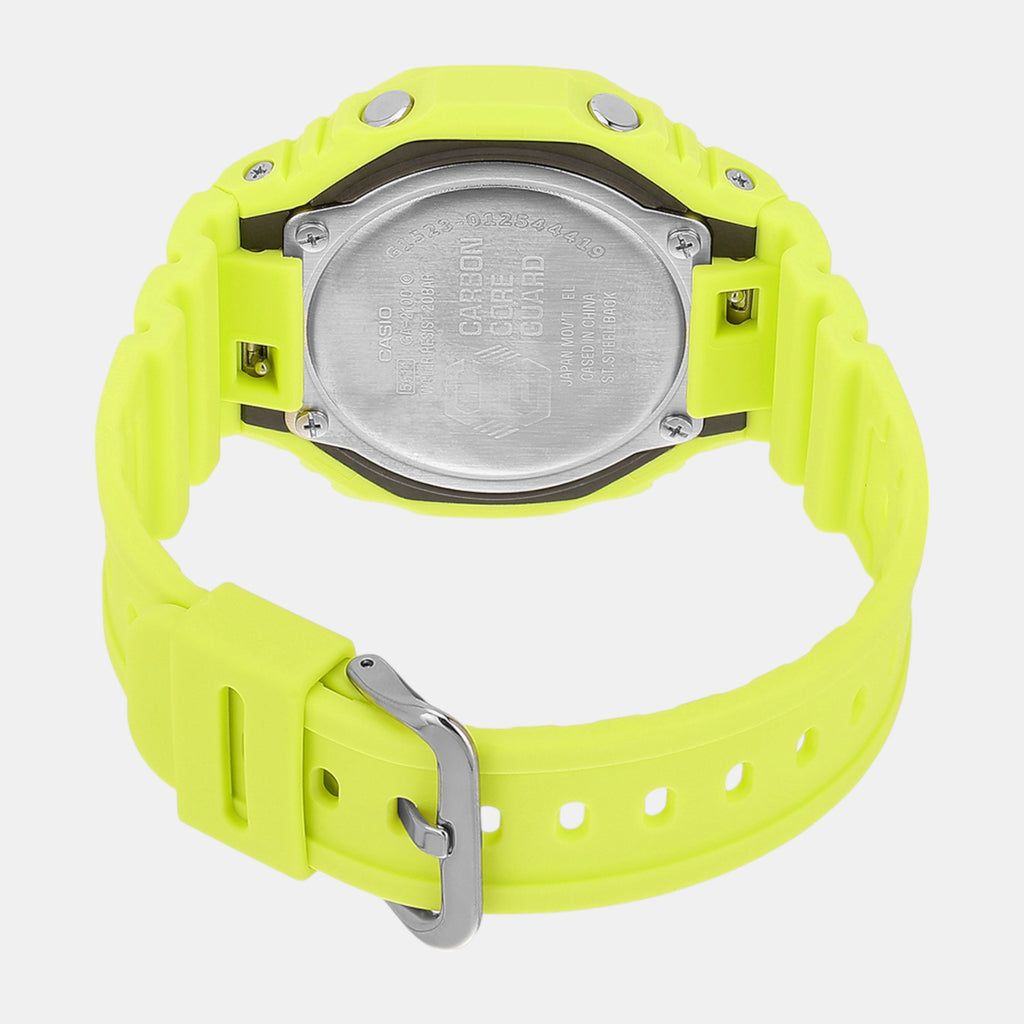 G-Shock Men Quartz Yellow Dial Analog-Digital Resin Watch G1523