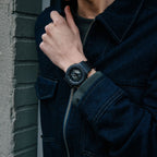 G-Shock Men Quartz Black Dial Analog-Digital Fabric Watch G1524