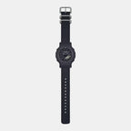 G-Shock Men Quartz Black Dial Analog-Digital Fabric Watch G1524