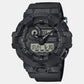 G-Shock Men Quartz Black Dial Analog-Digital Fabric Watch G1525