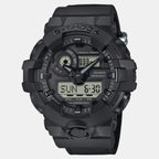 G-Shock Men Quartz Black Dial Analog-Digital Fabric Watch G1525