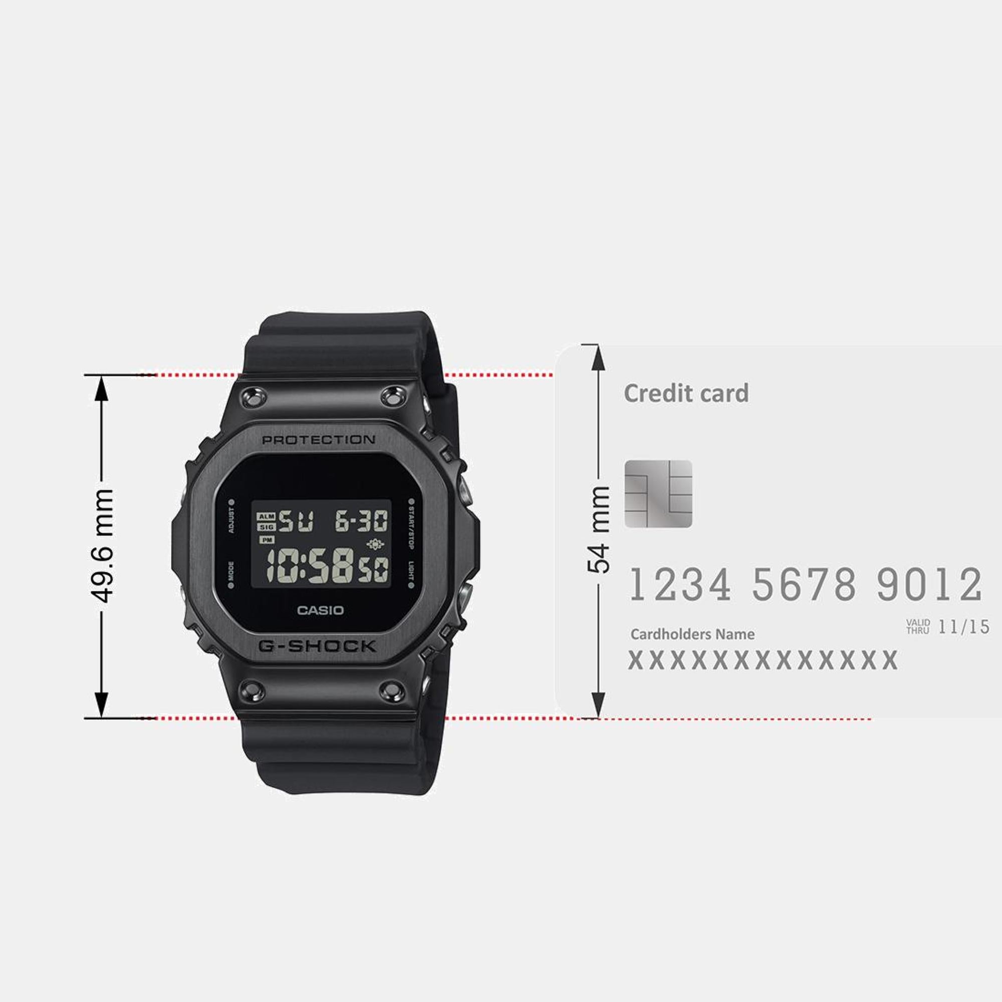 G-Shock Men Quartz Black Dial Digital Resin Watch G1527