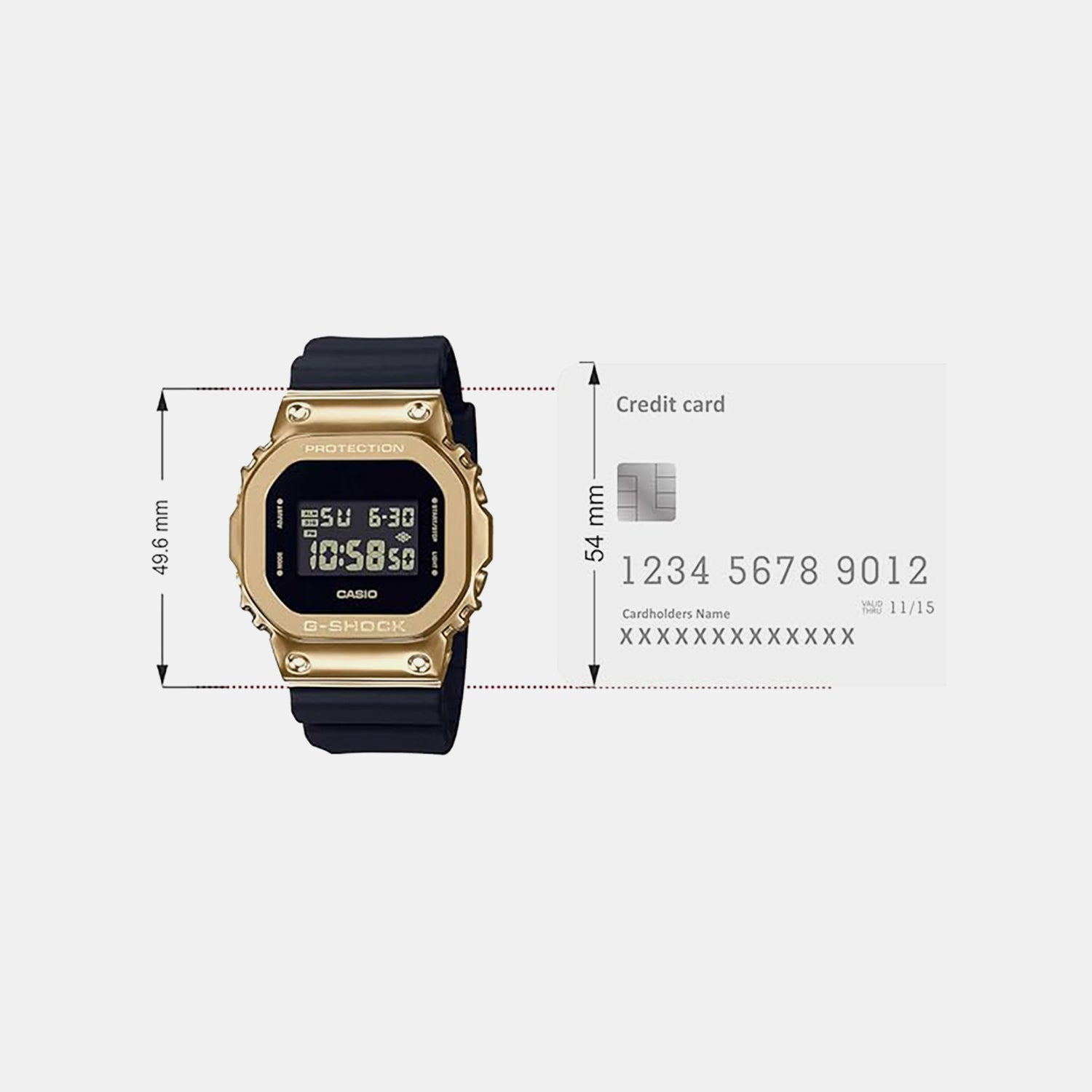 G-Shock Men Quartz Black Dial Digital Resin Watch G1528