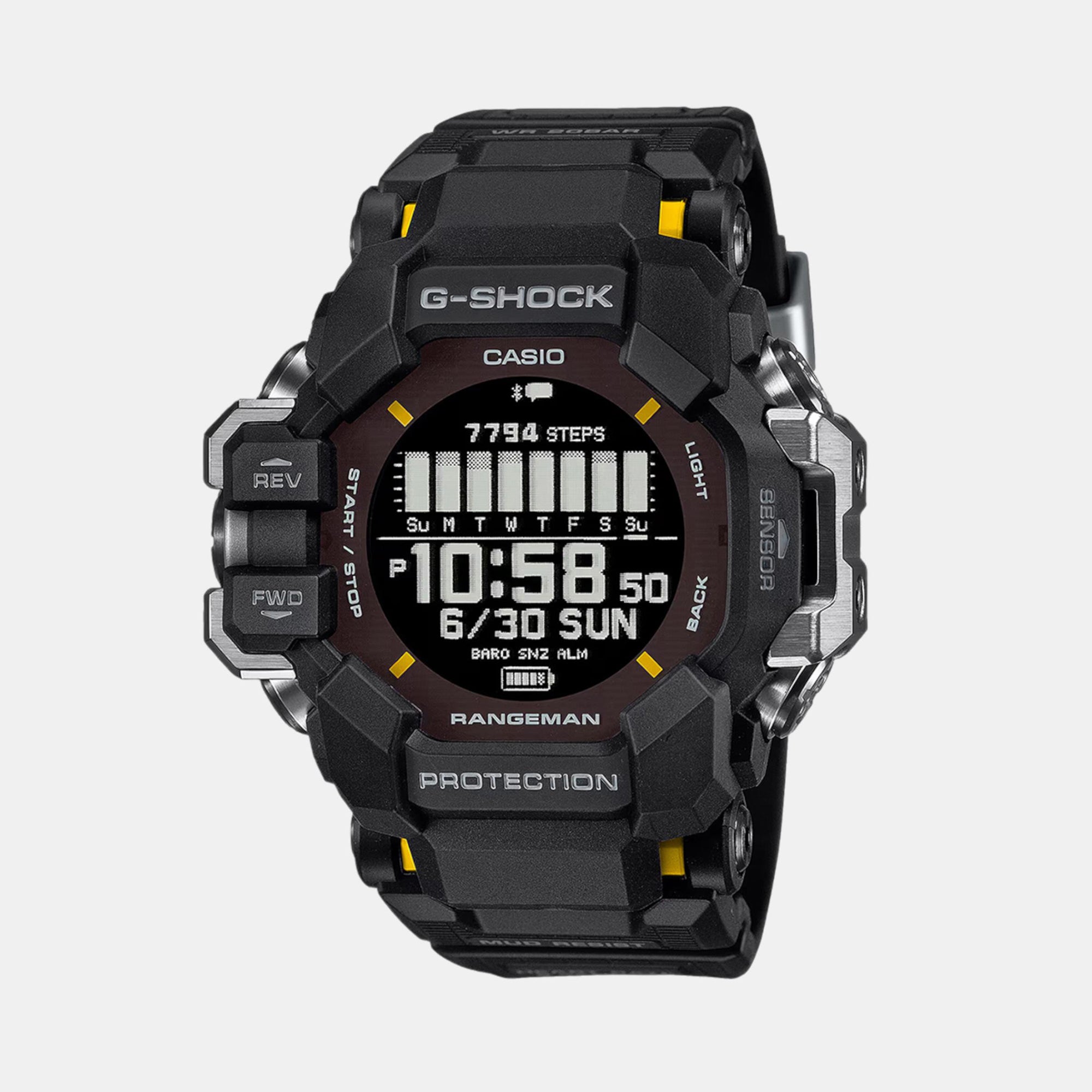 G-Shock Men Quartz Black Dial Digital Resin Watch G1529
