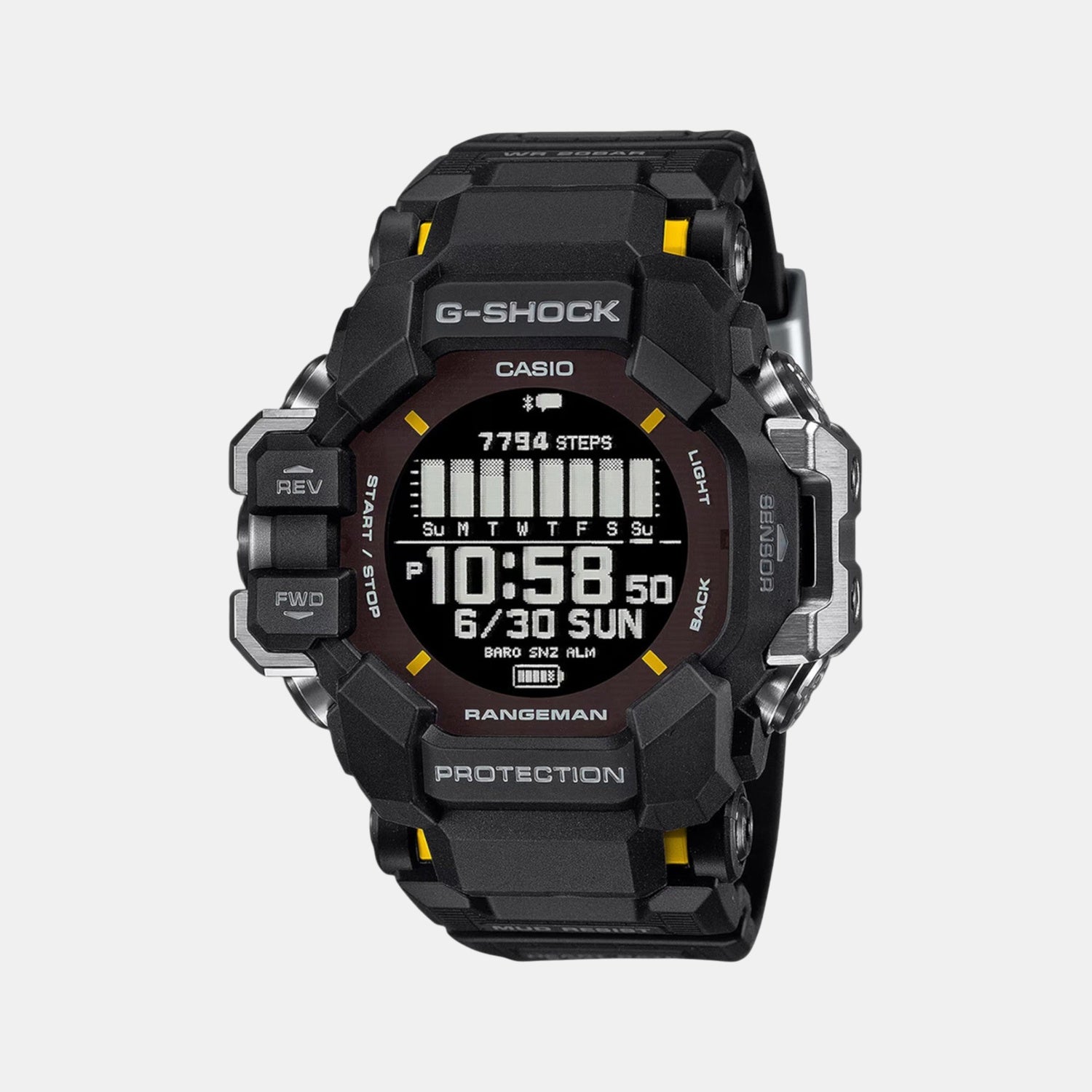 G-Shock Men Quartz Black Dial Digital Resin Watch G1529