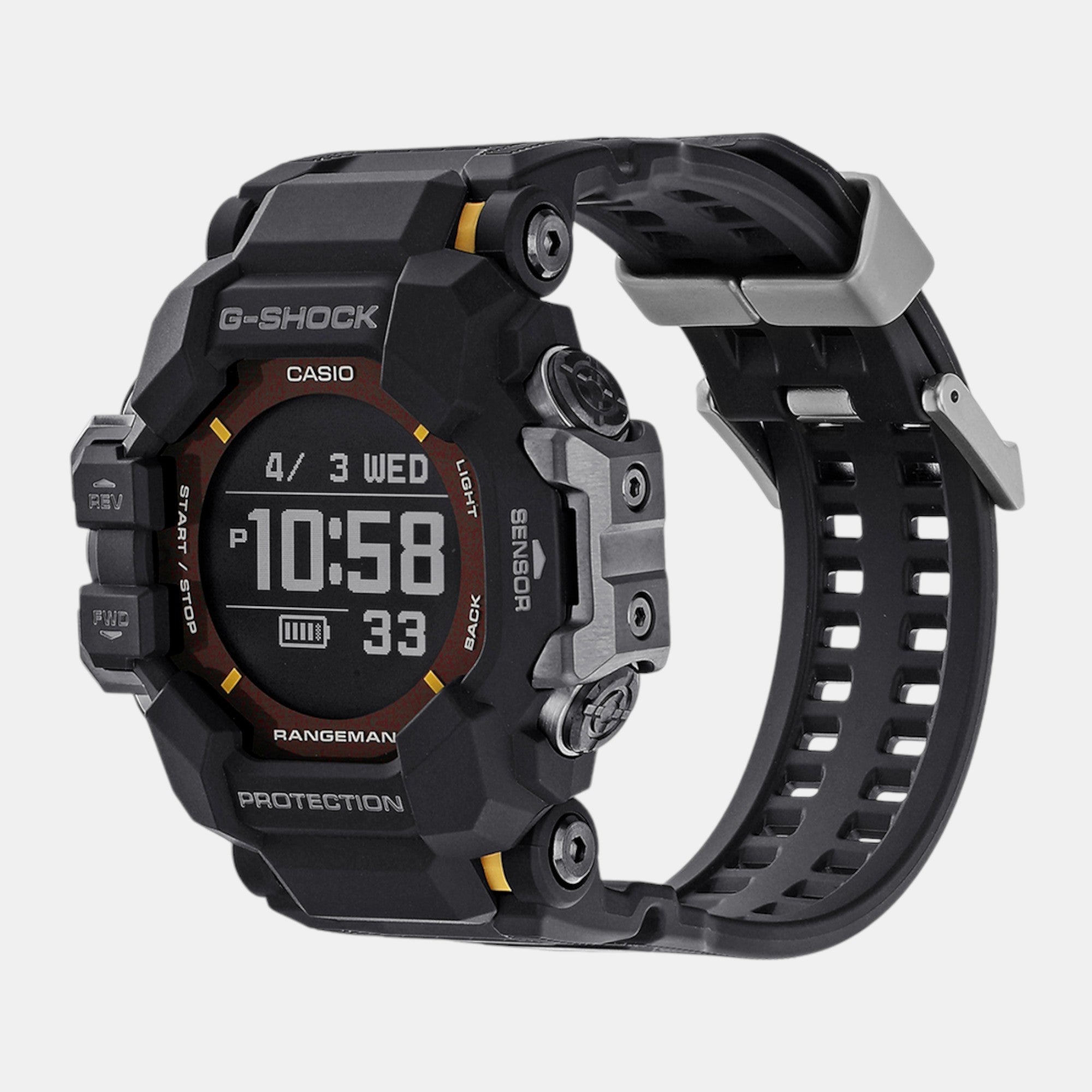 G-Shock Men Quartz Black Dial Digital Resin Watch G1529