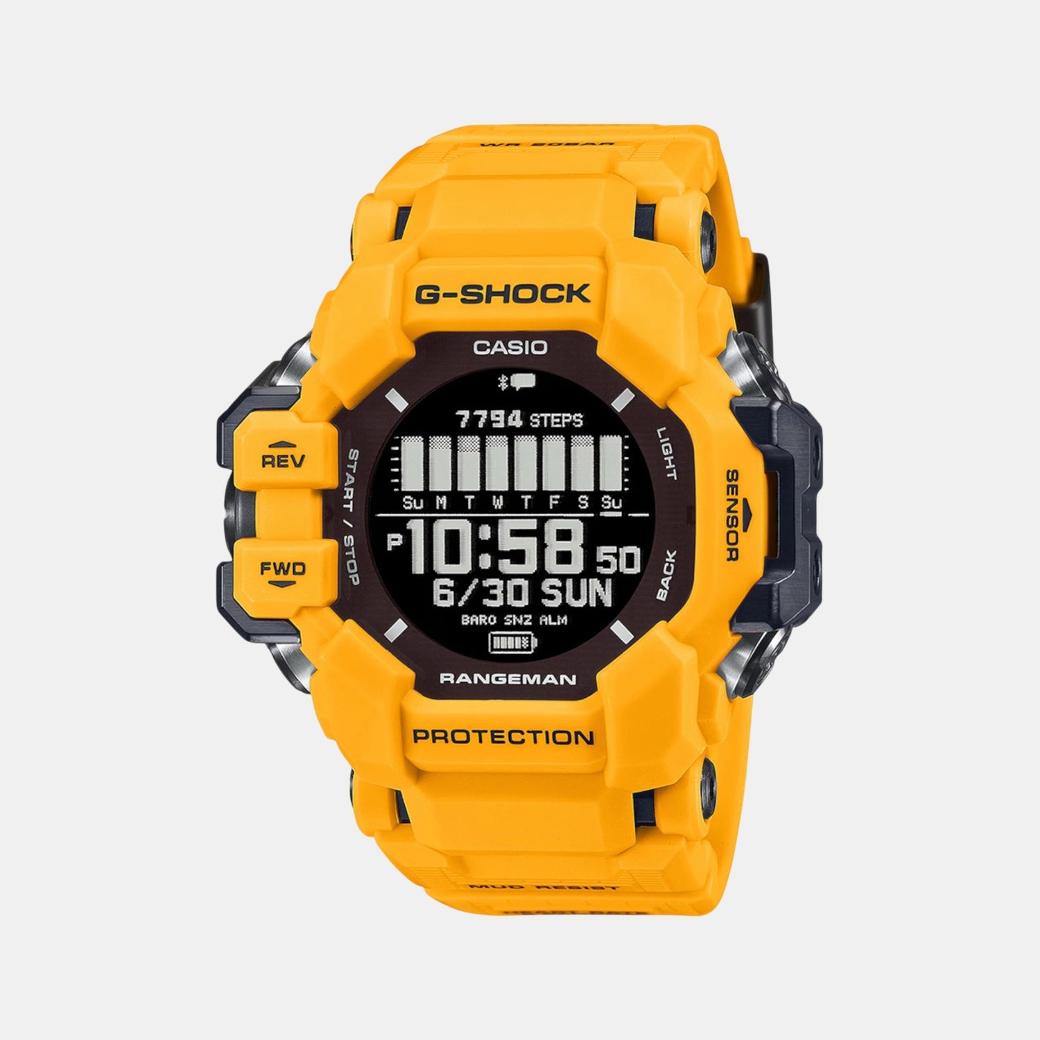 G-Shock Men Quartz Black Dial Digital Resin Watch G1530