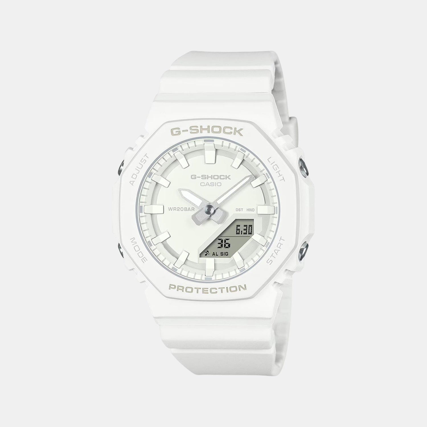 G-Shock Women Quartz White Dial Analog-Digital Resin Watch G1532