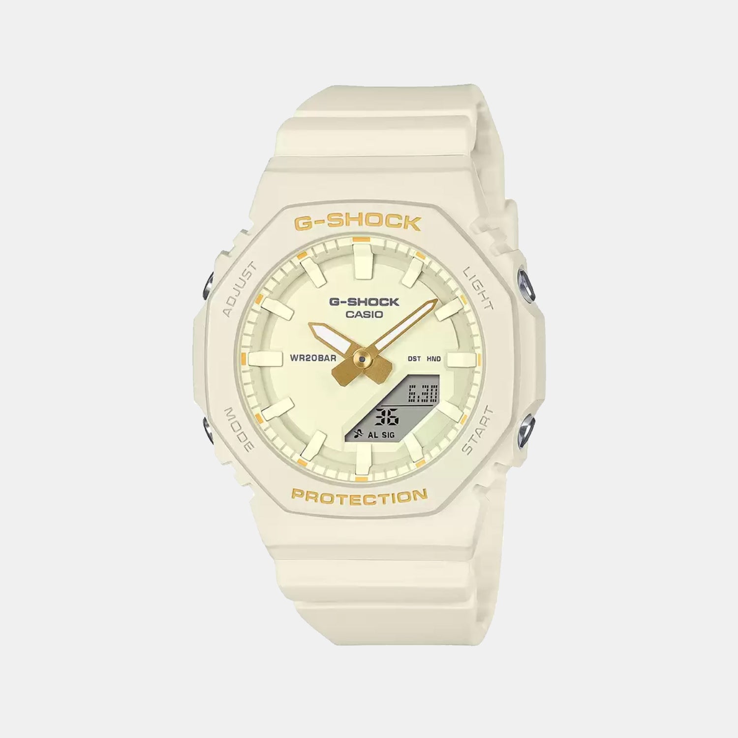 G-Shock Women Quartz Yellow Dial Analog-Digital Resin Watch G1533