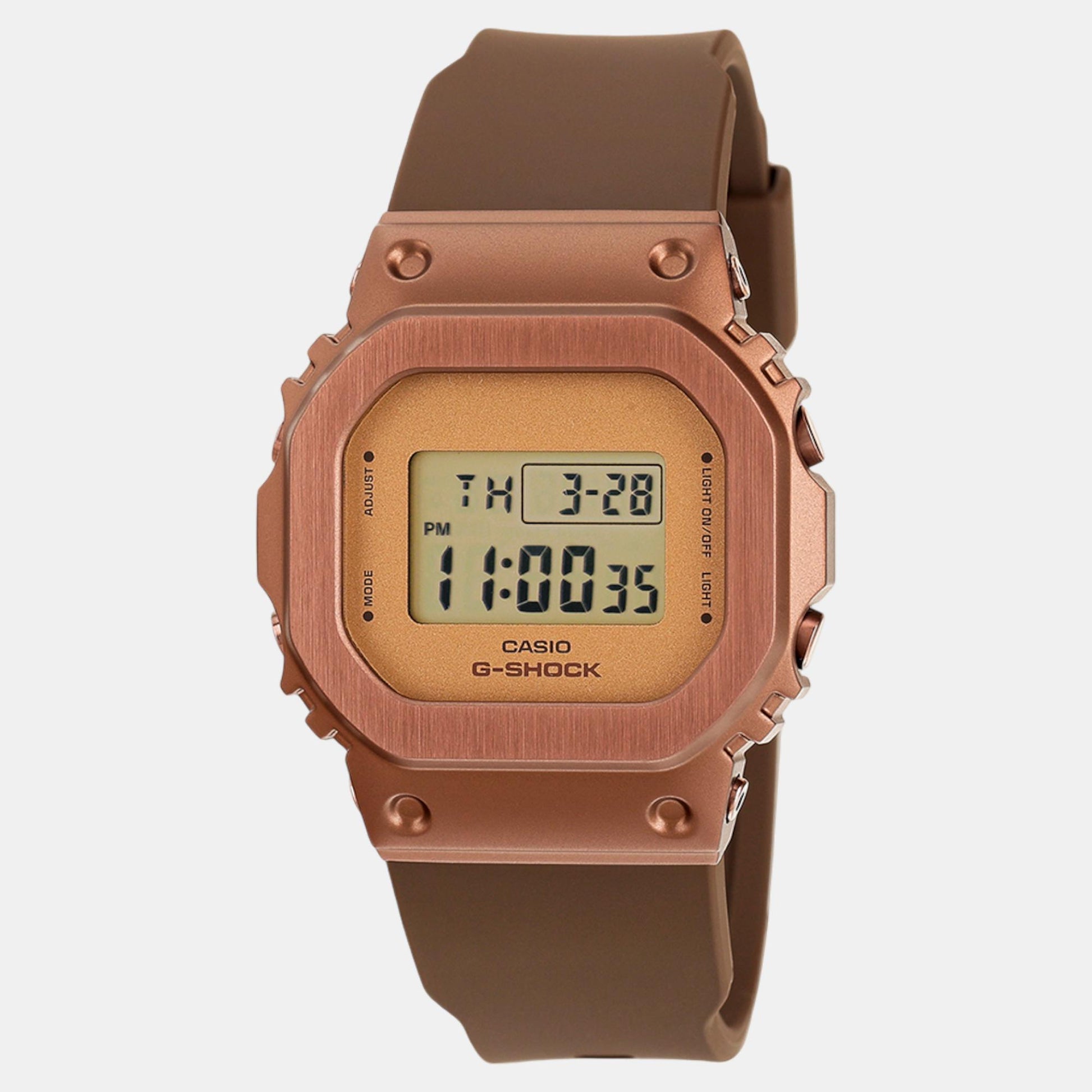 G-Shock Women Quartz Rose Gold Dial Digital Resin Watch G1534