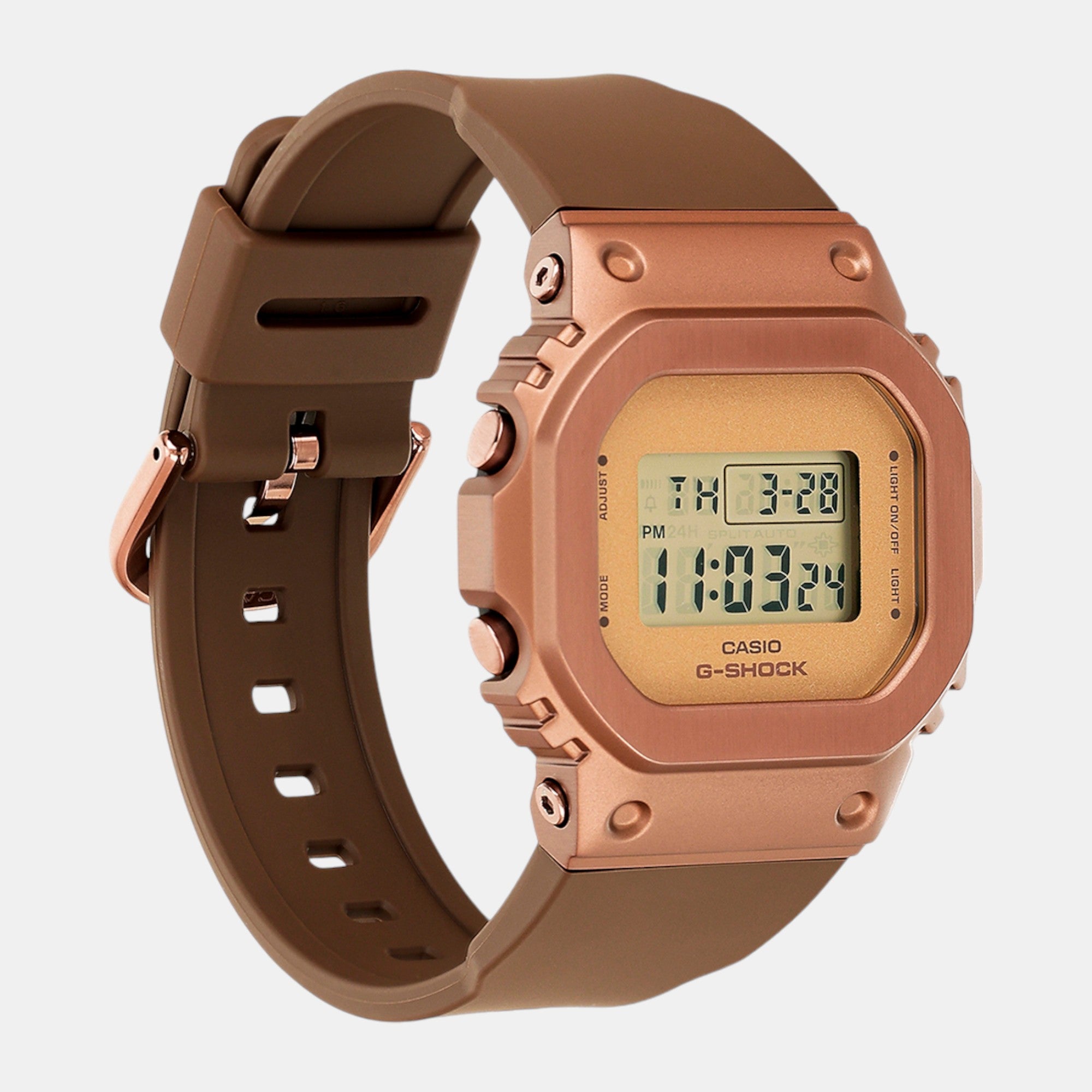 G-Shock Women Quartz Rose Gold Dial Digital Resin Watch G1534