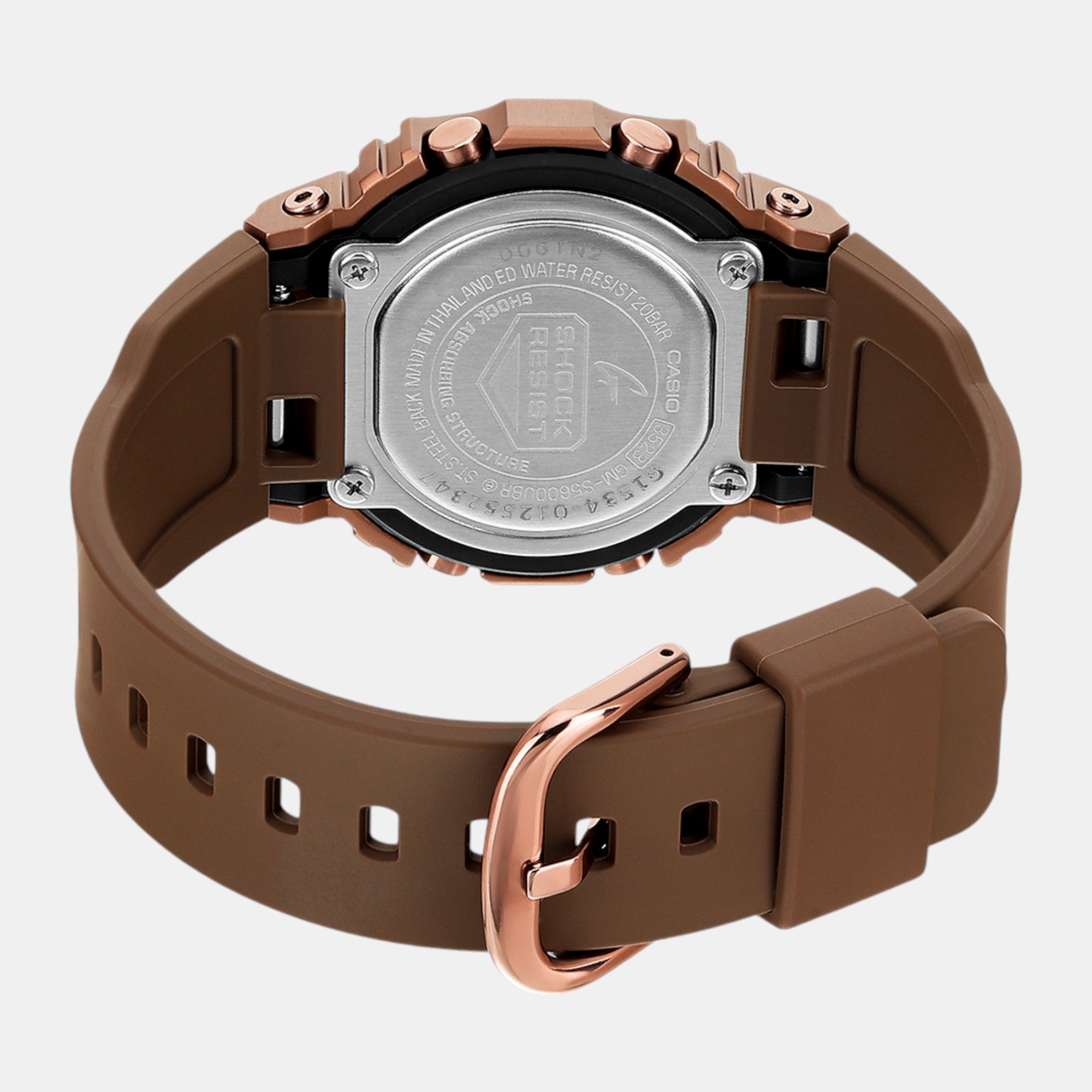 G-Shock Women Quartz Rose Gold Dial Digital Resin Watch G1534