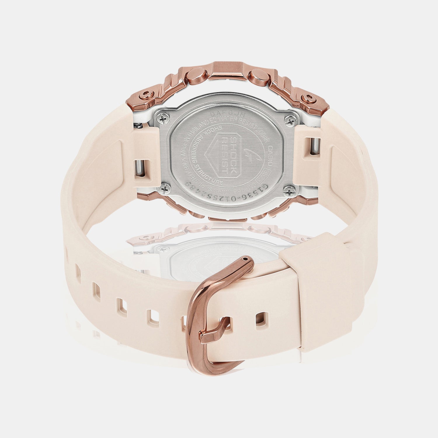 G-Shock Women Quartz Pink Dial Digital Resin Watch G1536