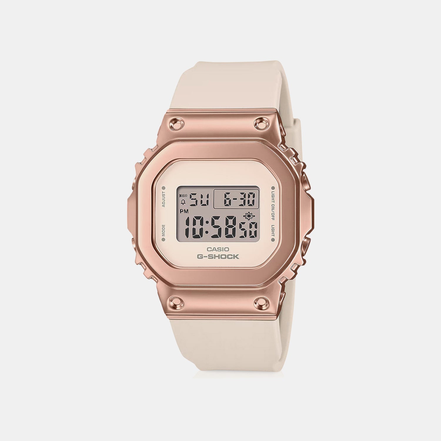 G-Shock Women Quartz Pink Dial Digital Resin Watch G1536