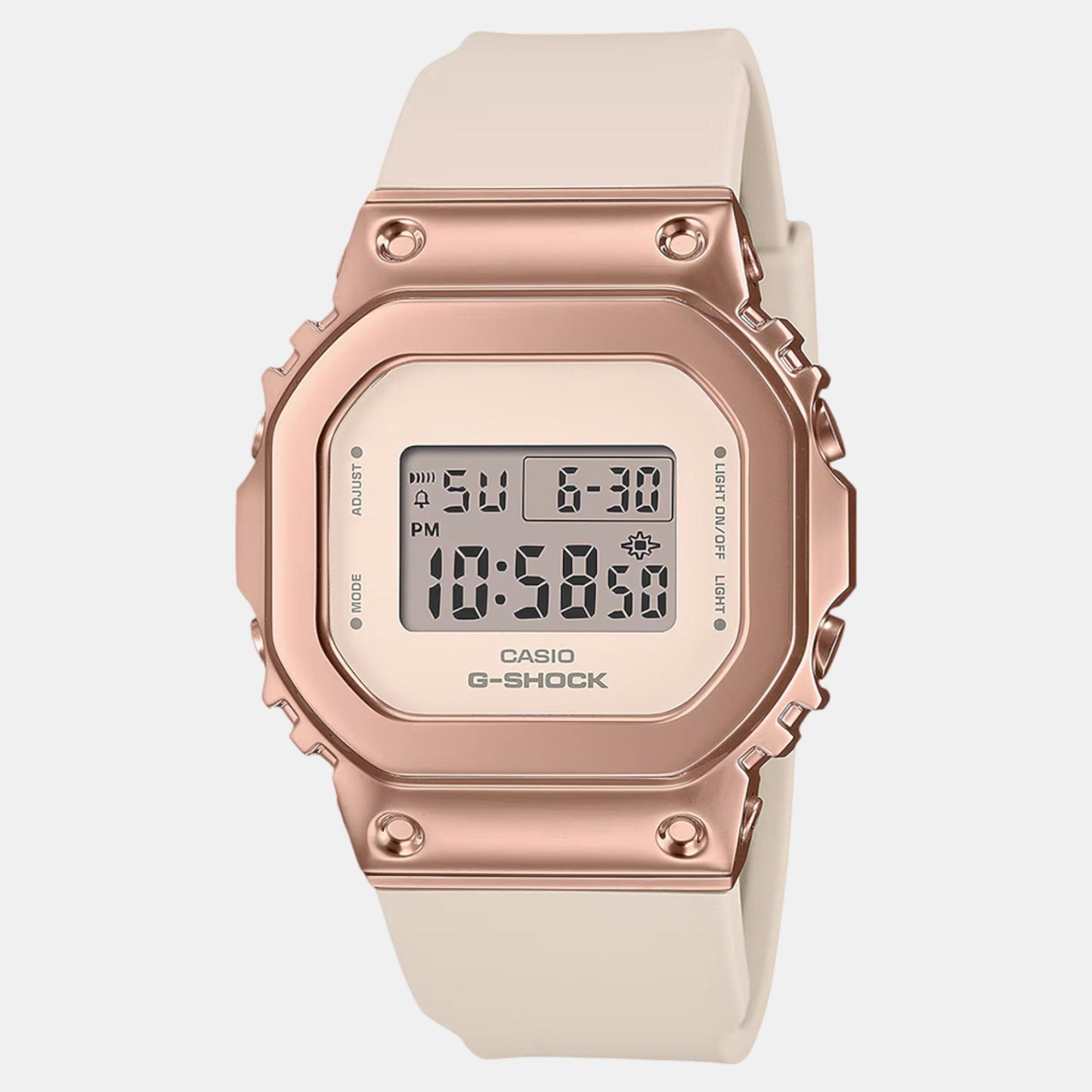 G-Shock Women Quartz Pink Dial Digital Resin Watch G1536