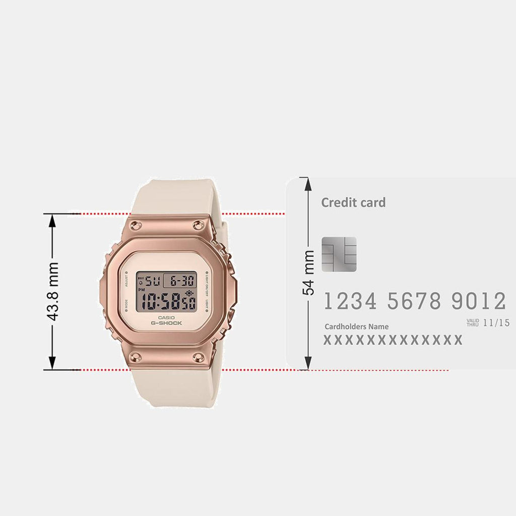 G-Shock Women Quartz Pink Dial Digital Resin Watch G1536