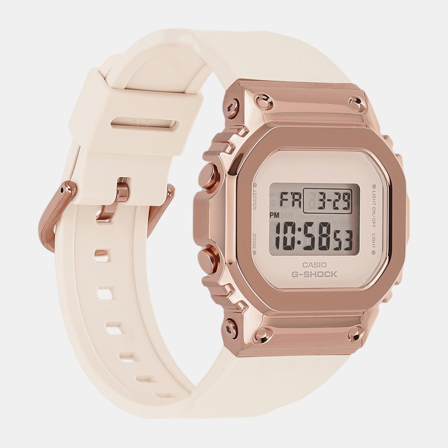 G-Shock Women Quartz Pink Dial Digital Resin Watch G1536