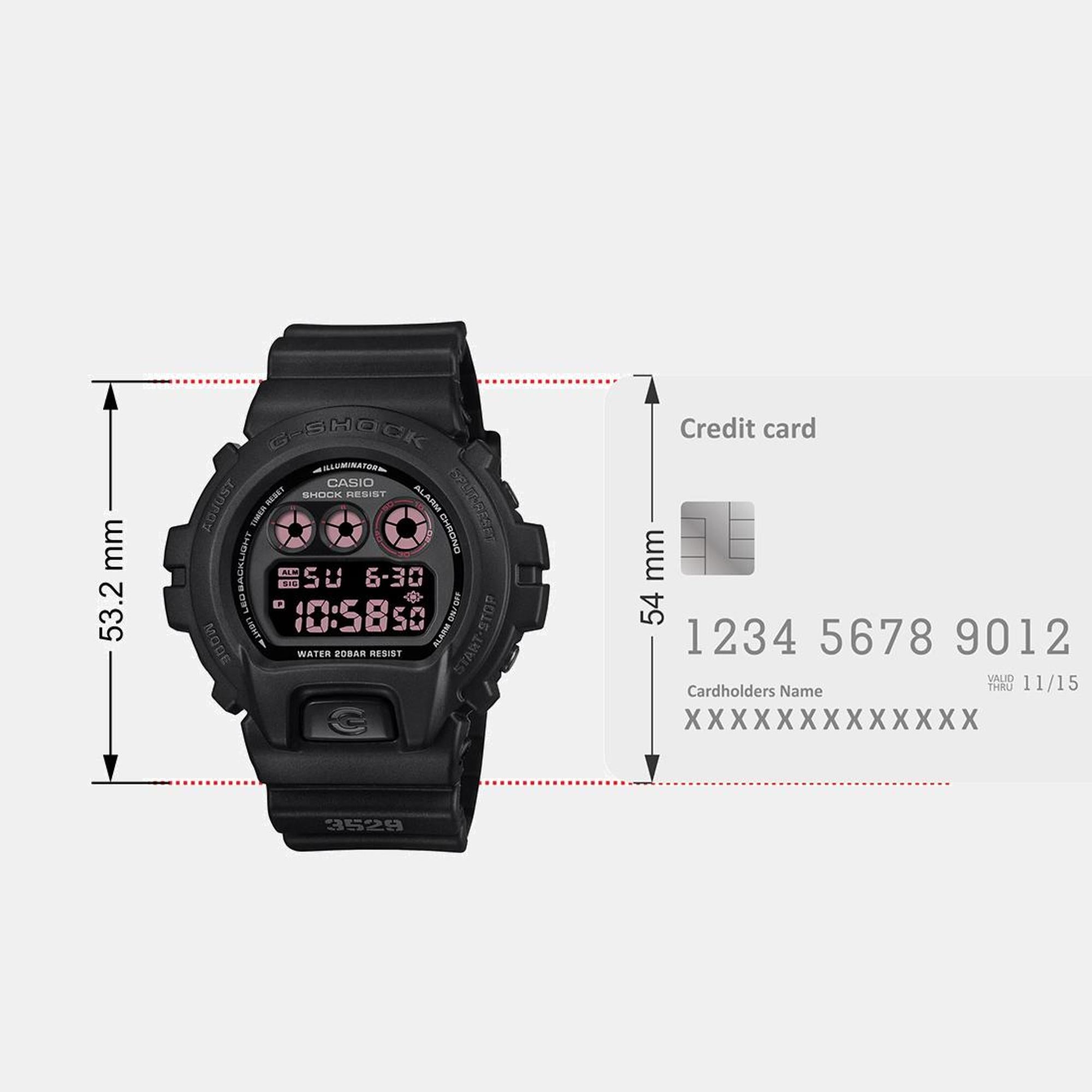 G-Shock Men Quartz Black Dial Digital Resin Watch G1537