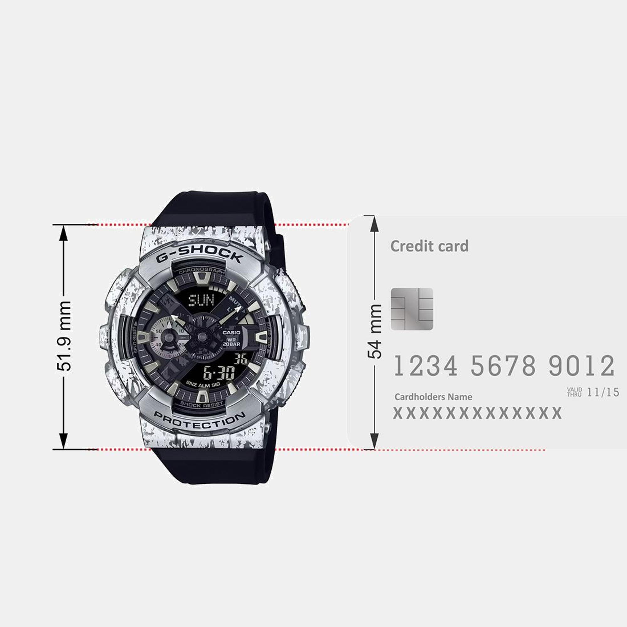 G-Shock Men Quartz Black Dial Analog-Digital Resin Watch G1538