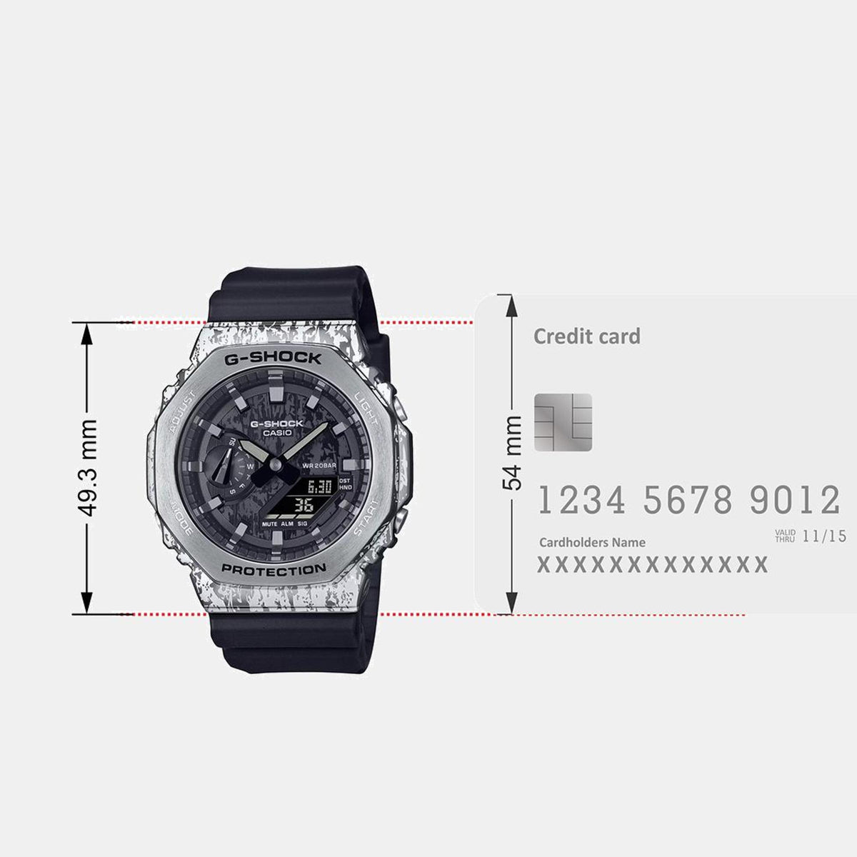 G-Shock Men Quartz Black Dial Analog-Digital Resin Watch G1539