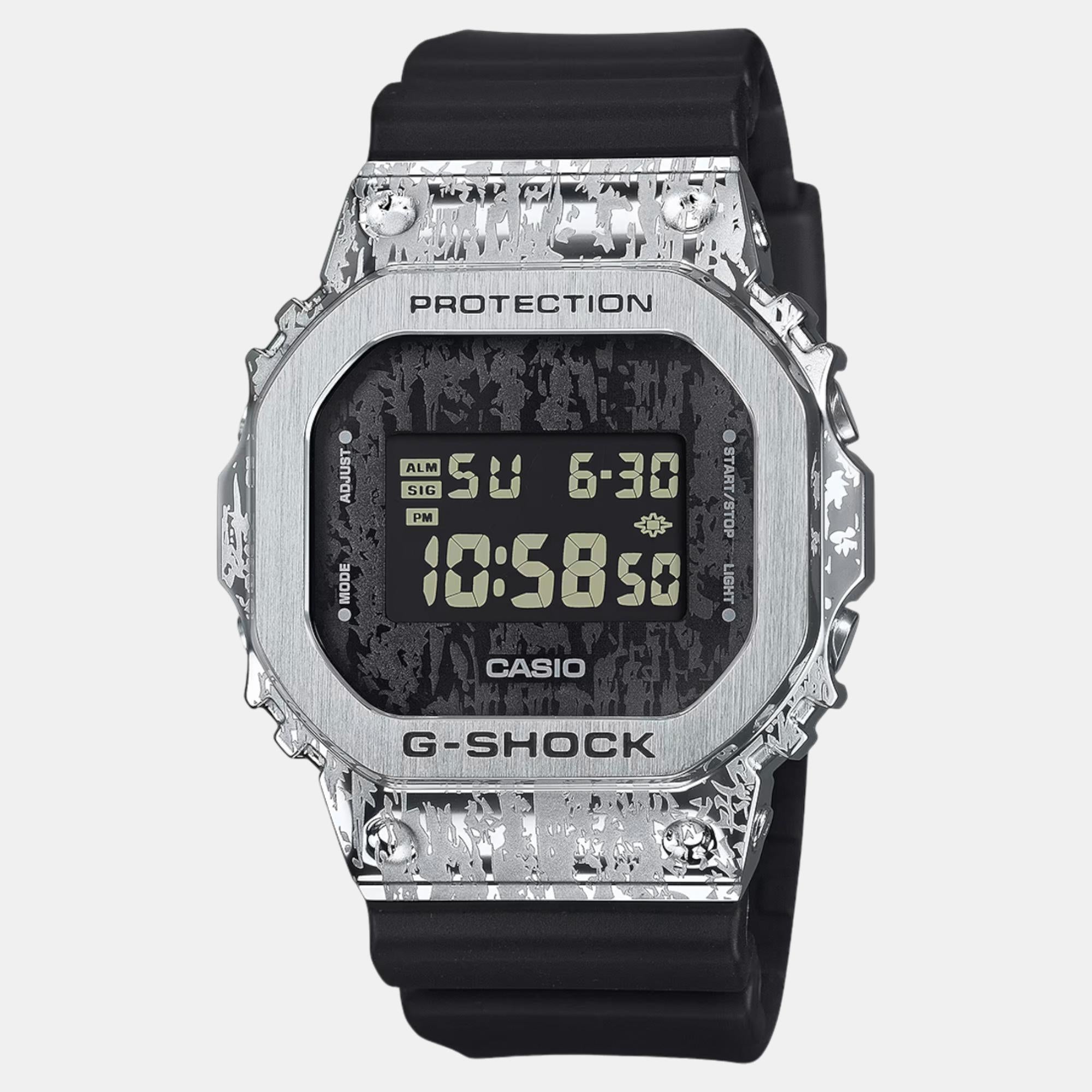 G-Shock Men Quartz Black Dial Digital Resin Watch G1540
