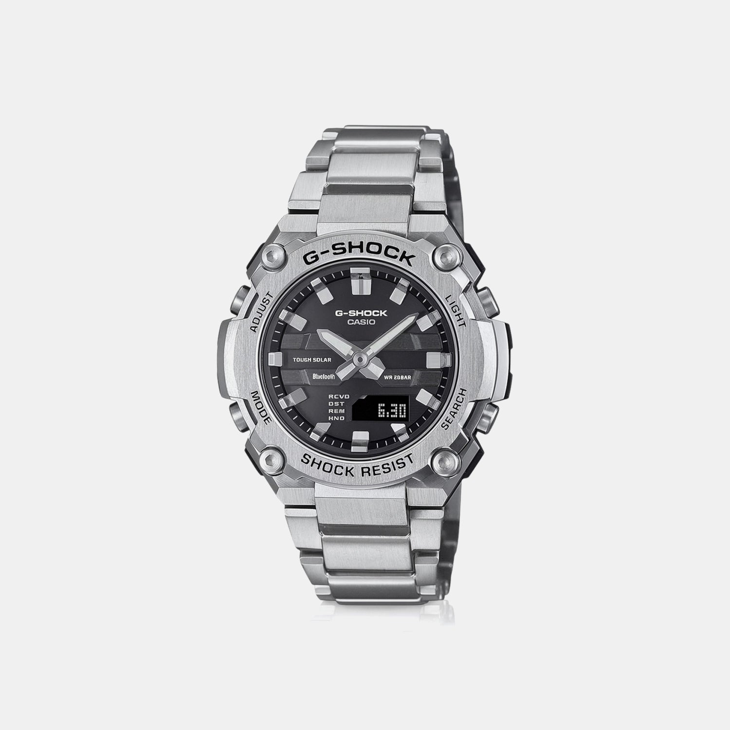 G-Shock Men Quartz Black Dial Analog-Digital Stainless Steel Watch G1543