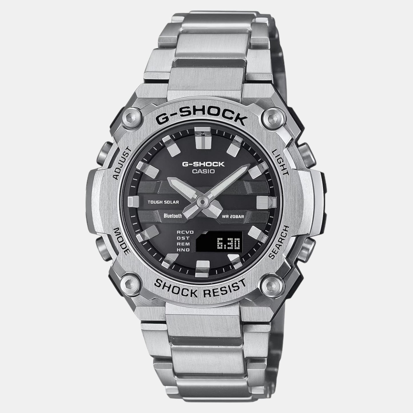 G-Shock Men Quartz Black Dial Analog-Digital Stainless Steel Watch G1543
