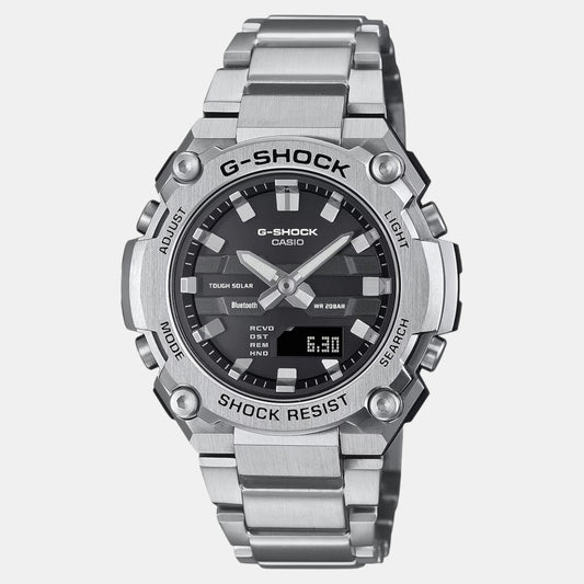 G-Shock Men Quartz Black Dial Analog-Digital Stainless Steel Watch G1543
