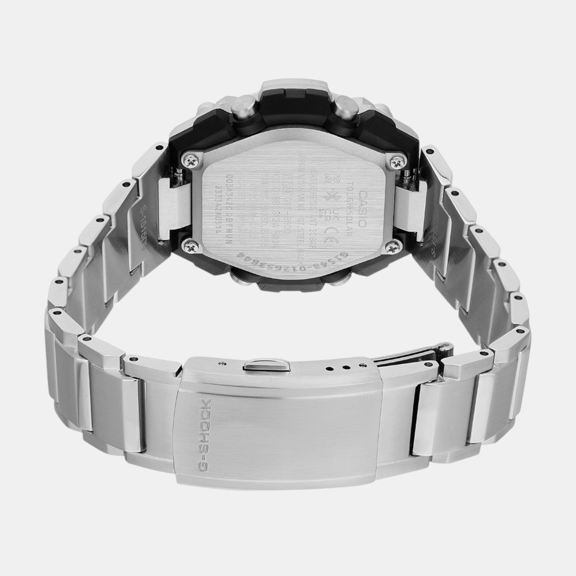 G-Shock Men Quartz Black Dial Analog-Digital Stainless Steel Watch G1543