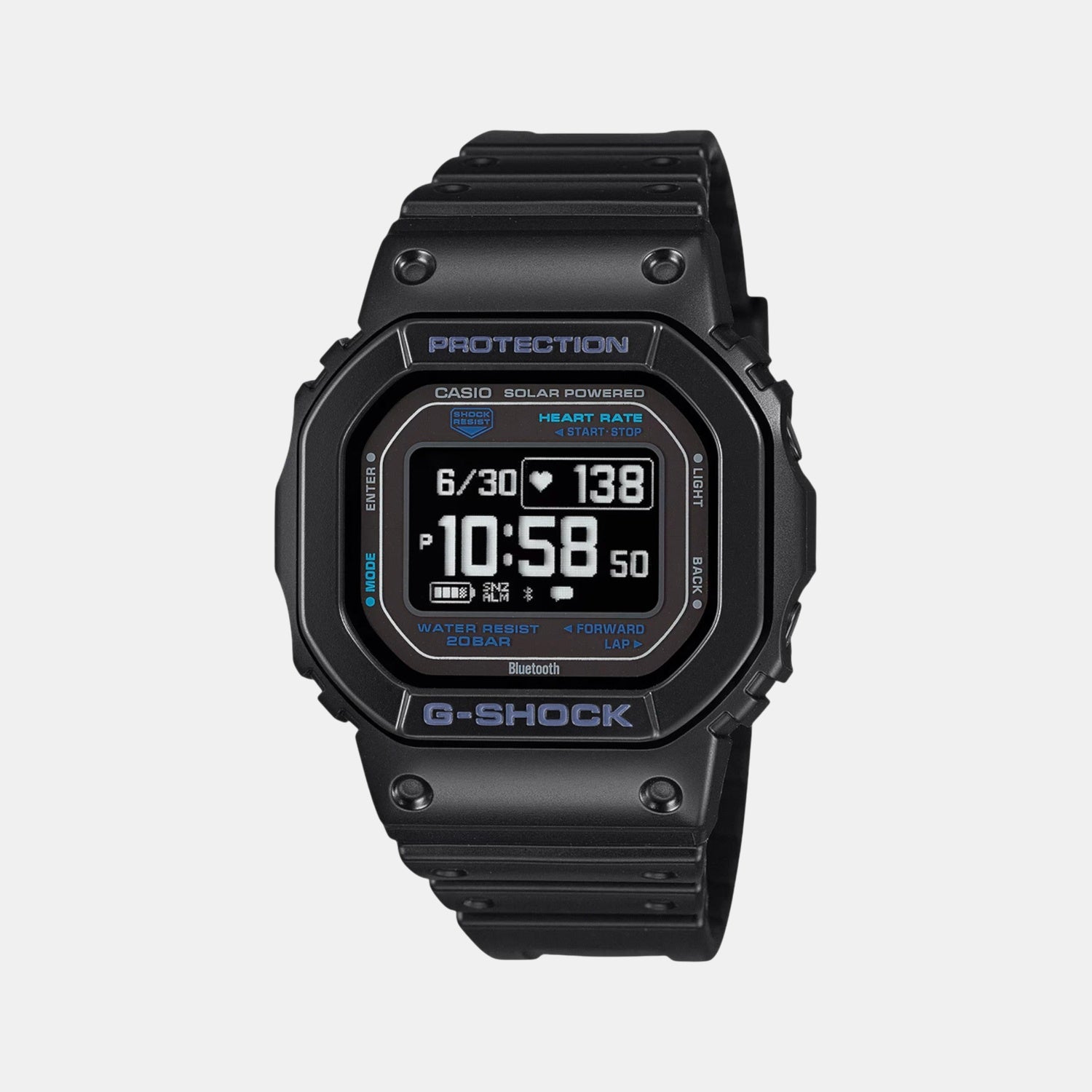 G-Shock Men Quartz Black Dial Digital Resin Watch G1545