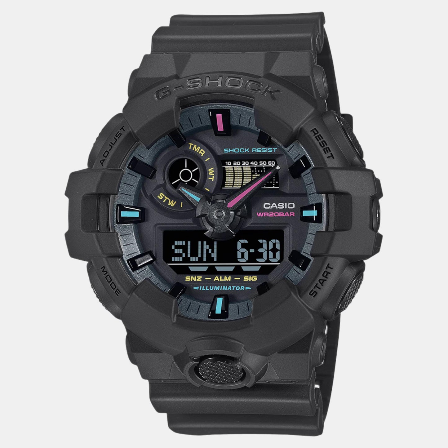 G-Shock Men Quartz Black Dial Analog-Digital Resin Watch G1553