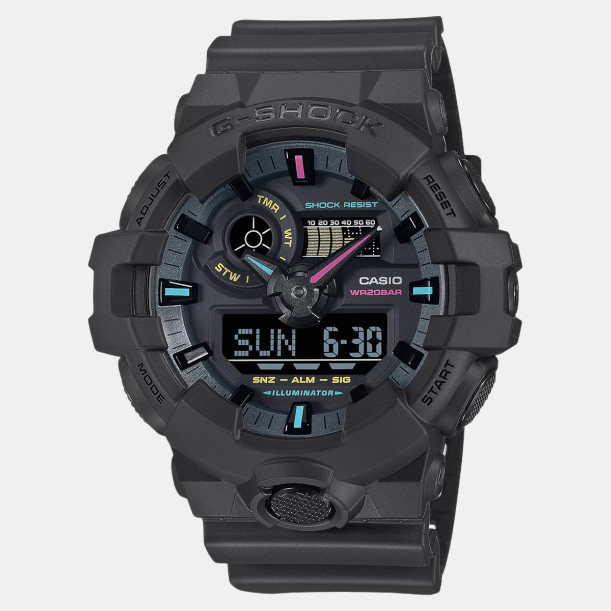 G-Shock Men Quartz Black Dial Analog-Digital Resin Watch G1553