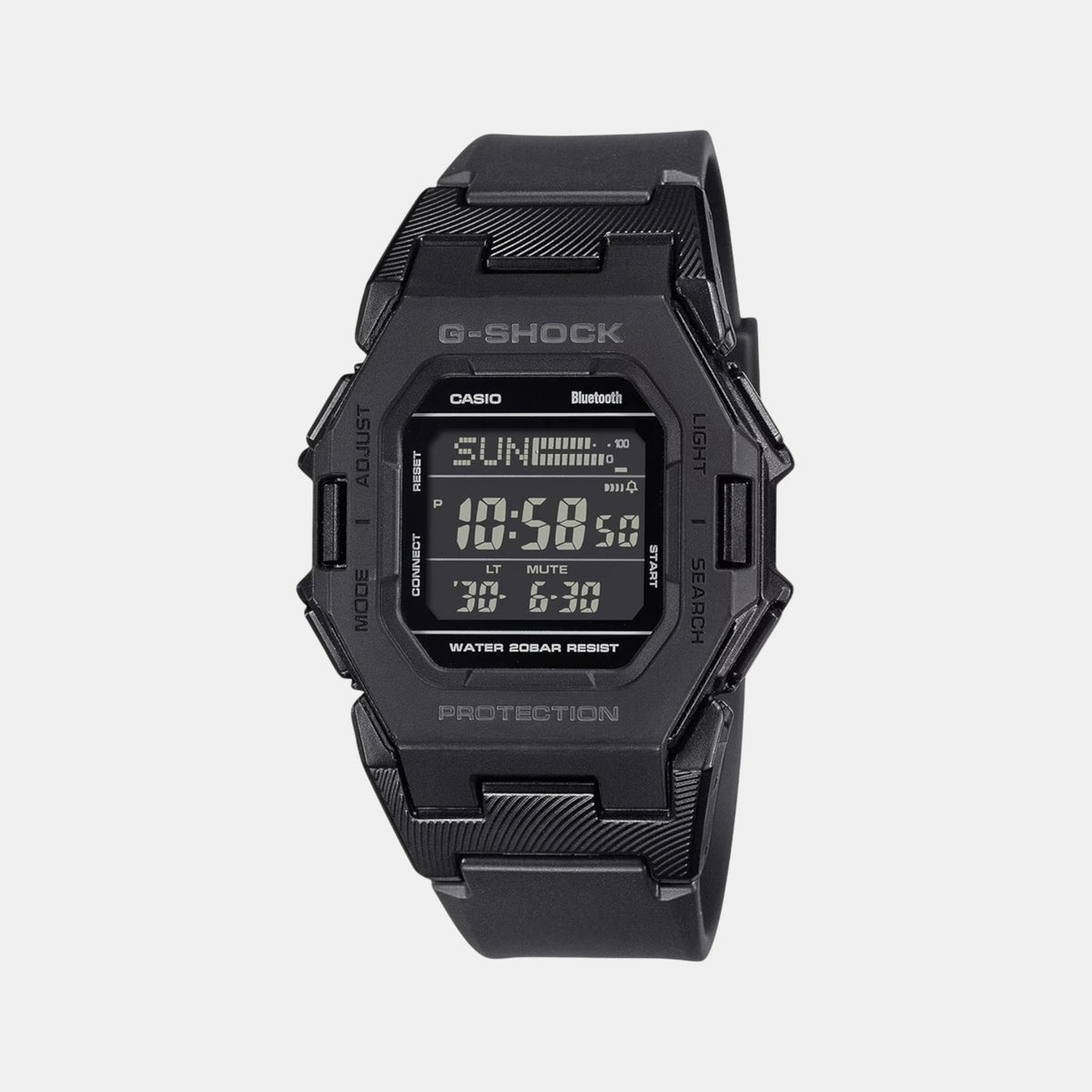 G-Shock Men Quartz Black Dial Digital Resin Watch G1555