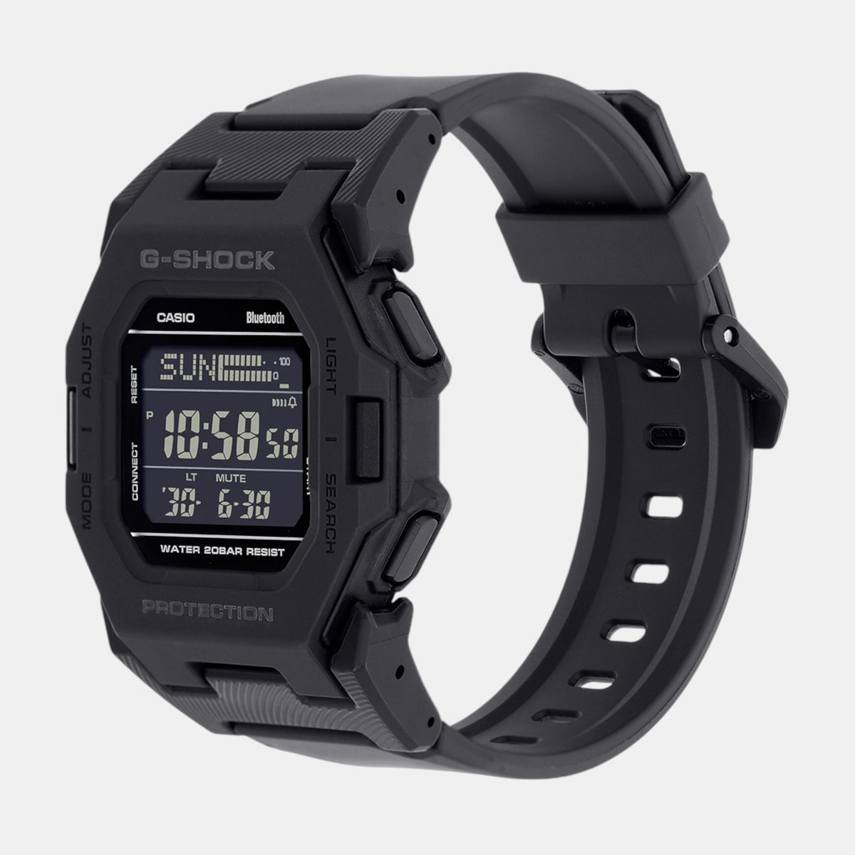 G-Shock Men Quartz Black Dial Digital Resin Watch G1555
