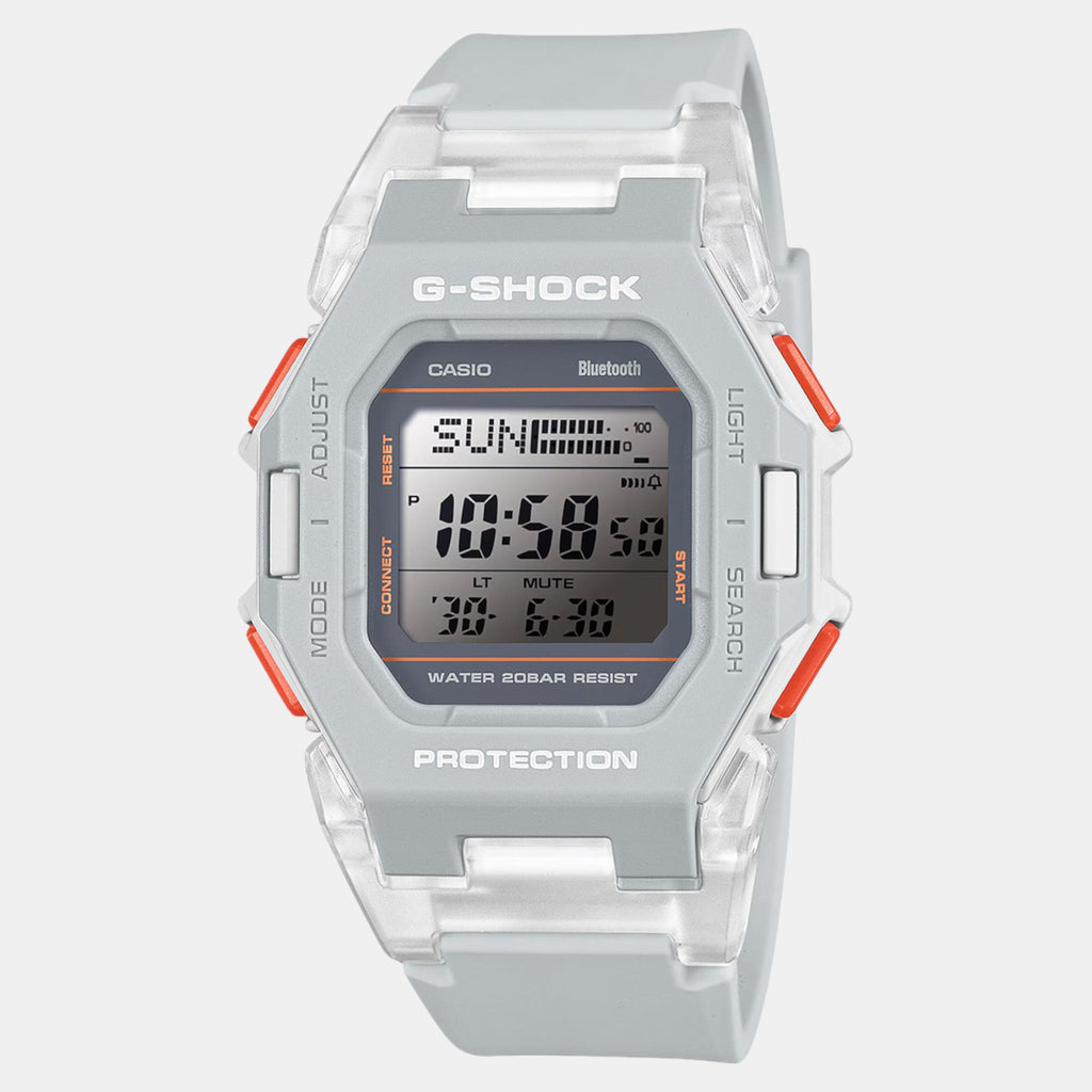 G-Shock Men Quartz Grey Dial Digital Resin Watch G1556