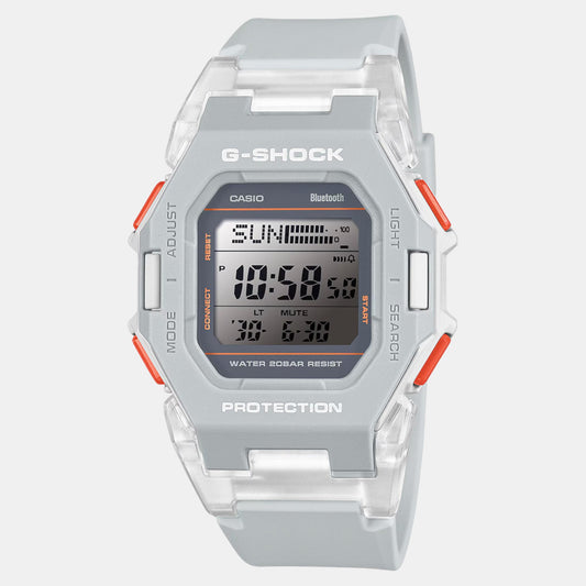 G-Shock Men Quartz Grey Dial Digital Resin Watch G1556