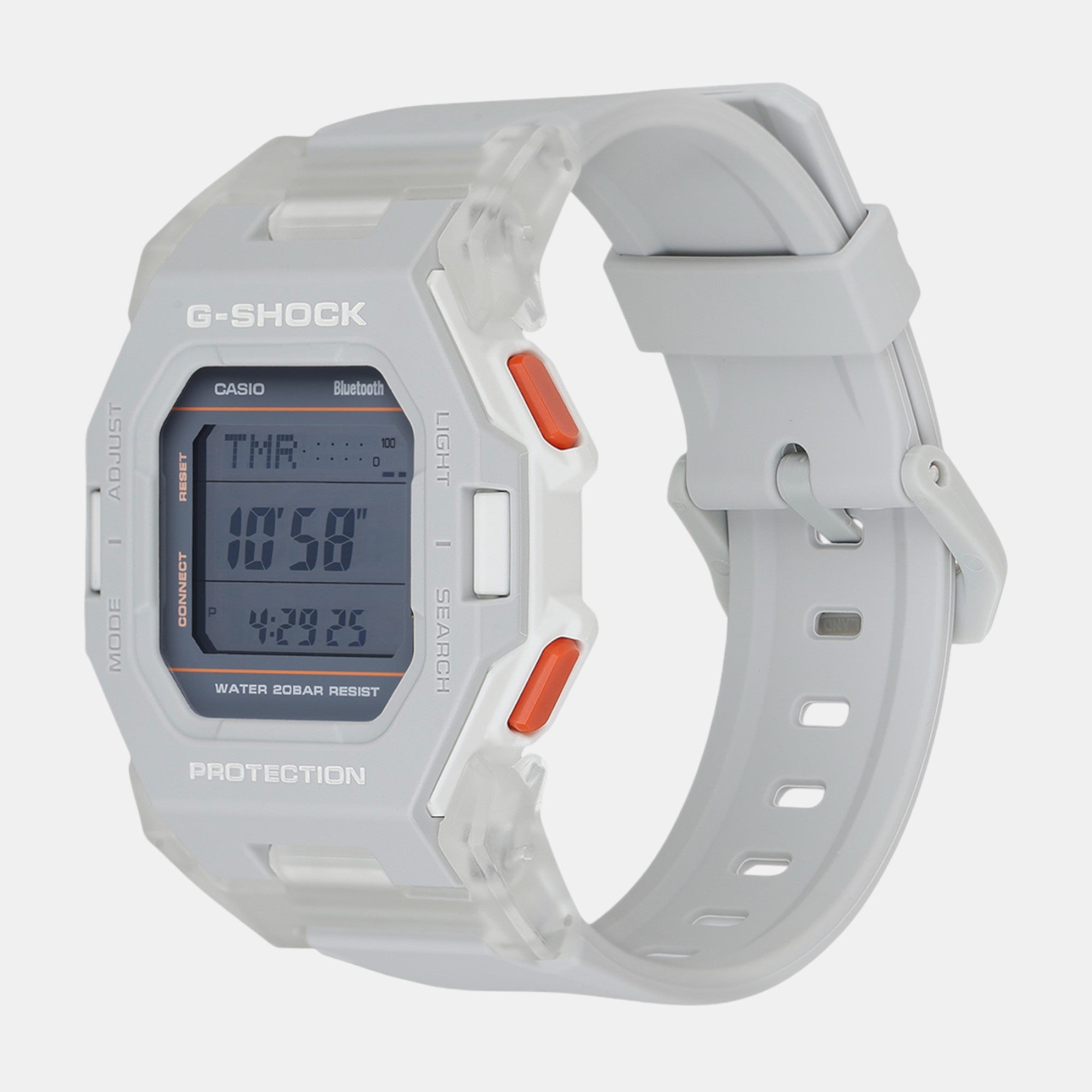 G-Shock Men Quartz Grey Dial Digital Resin Watch G1556