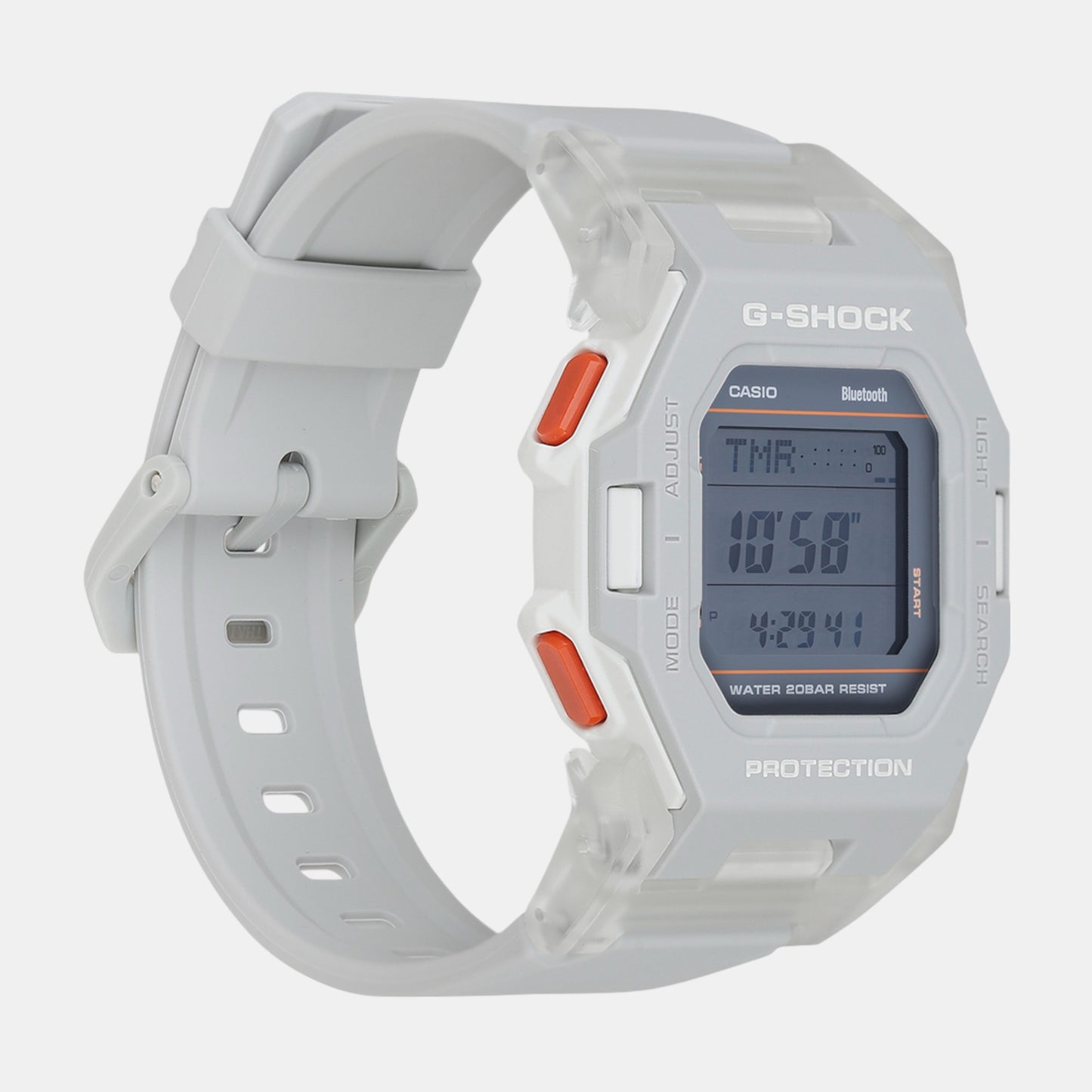 G-Shock Men Quartz Grey Dial Digital Resin Watch G1556