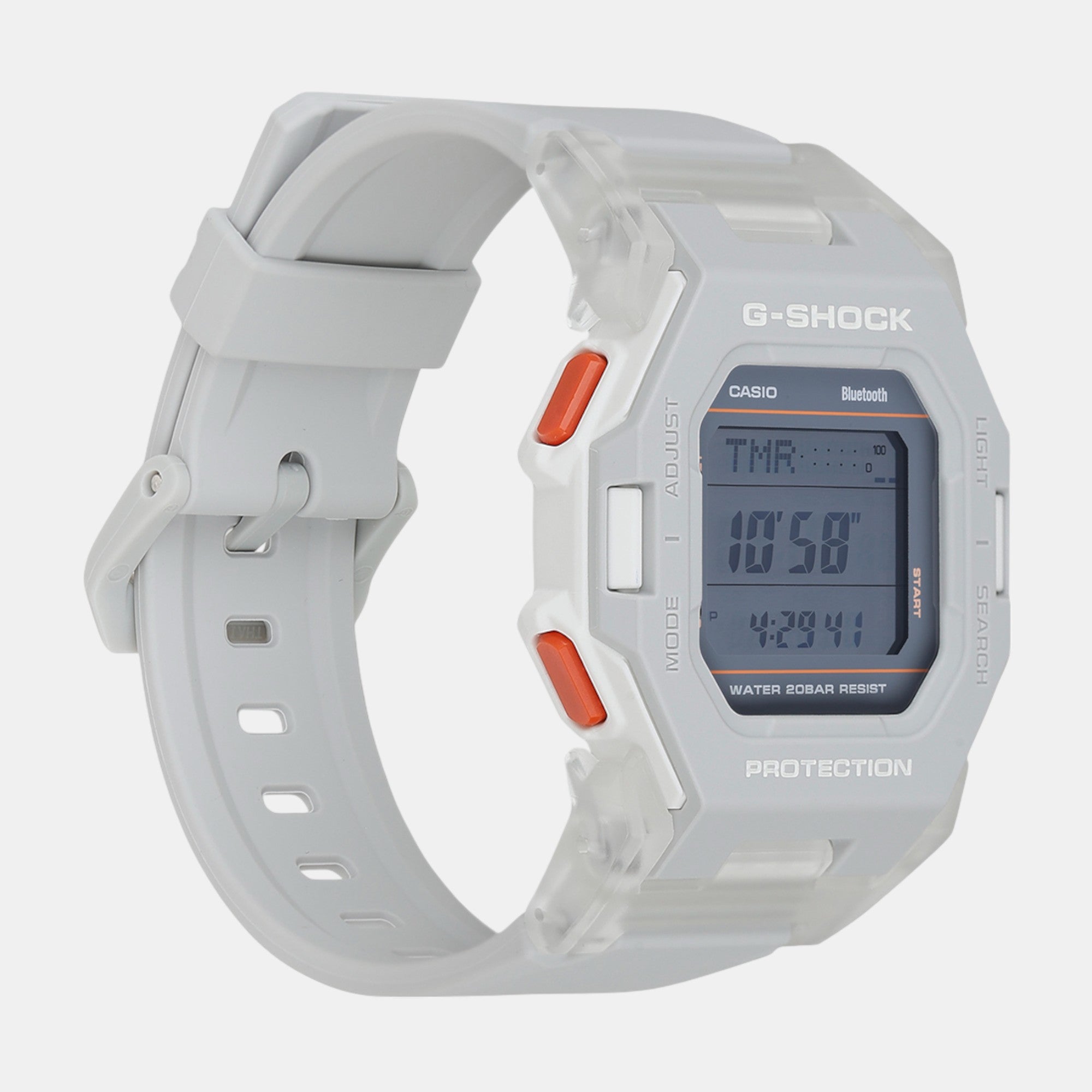 G-Shock Men Quartz Grey Dial Digital Resin Watch G1556