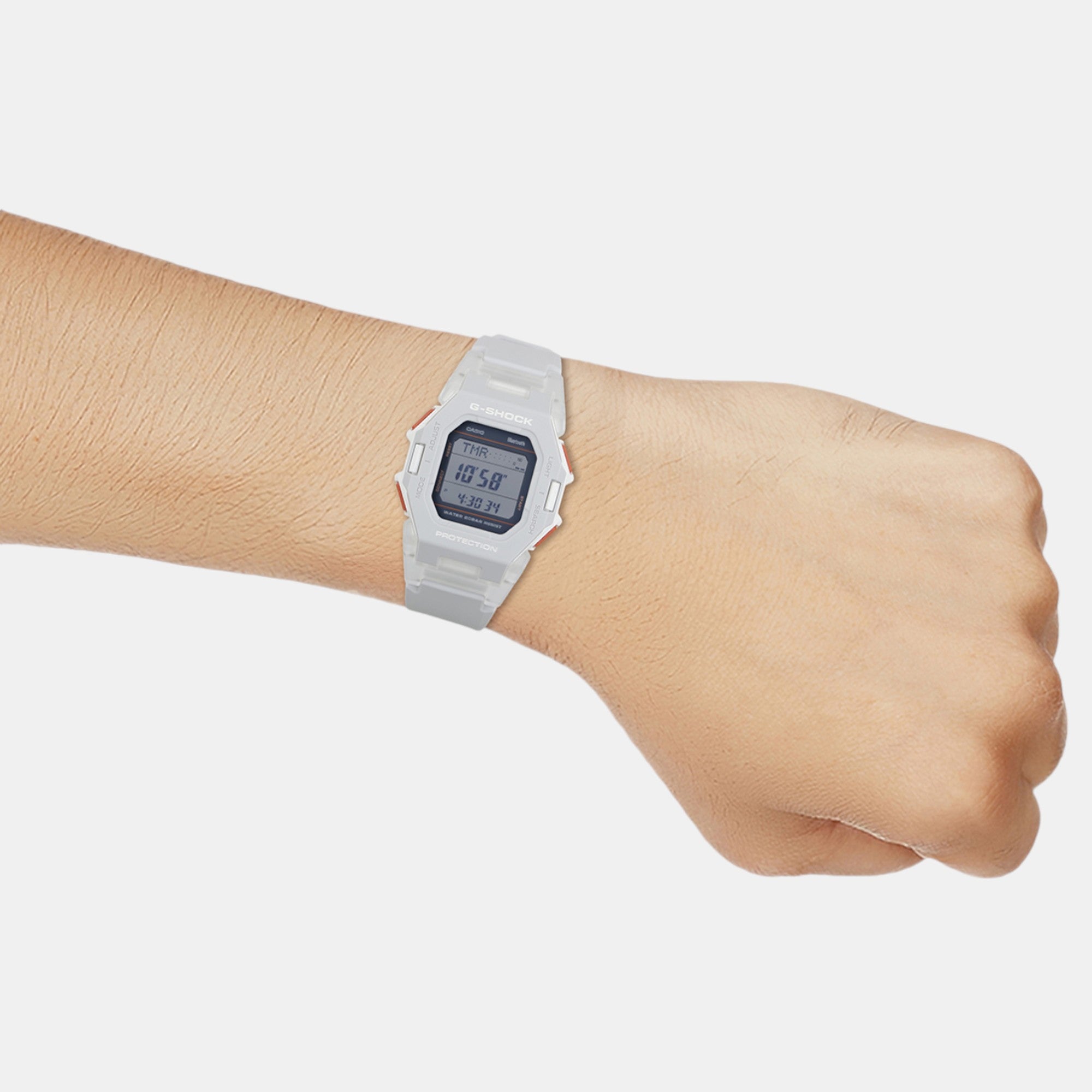 G-Shock Men Quartz Grey Dial Digital Resin Watch G1556