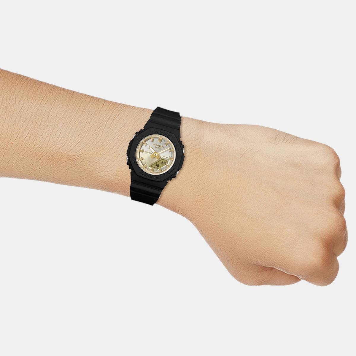G-Shock Women Quartz Gold Dial Analog-Digital Resin Watch G1557