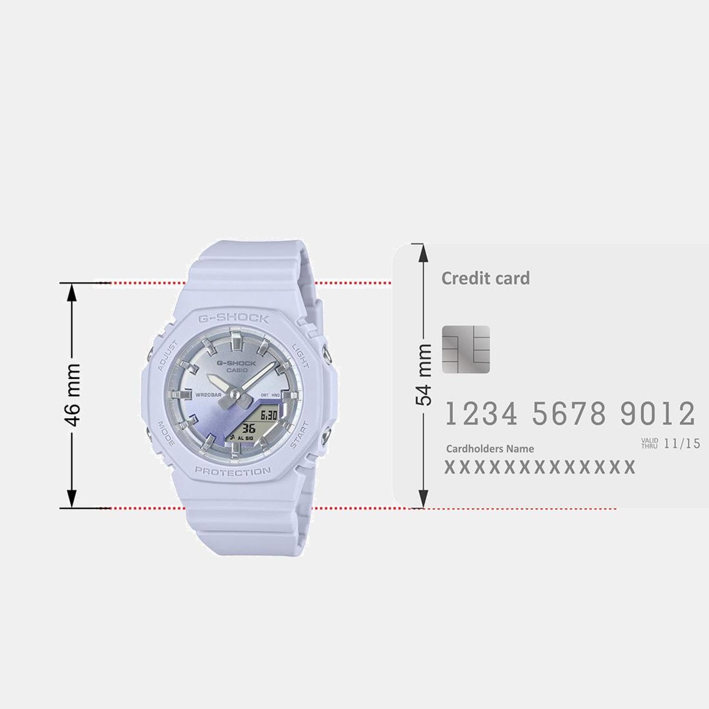 G-Shock Women Quartz Blue Dial Analog-Digital Resin Watch G1558