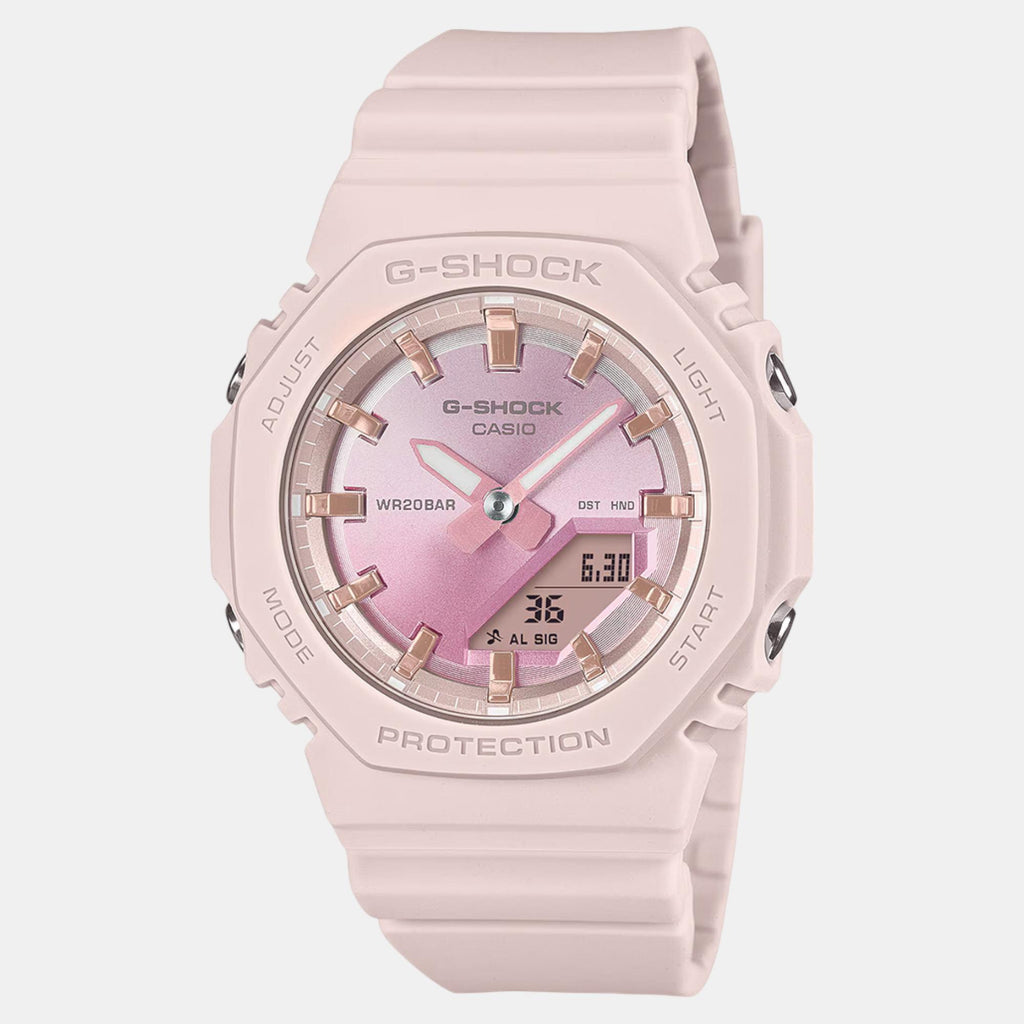 G-Shock Women Quartz Pink Dial Analog-Digital Resin Watch G1559