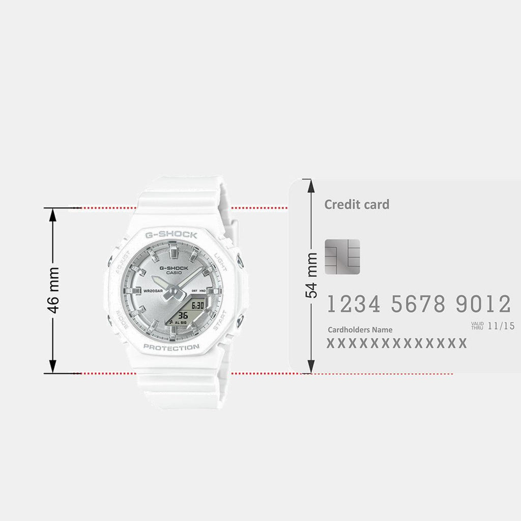 G-Shock Women Quartz Silver Dial Analog-Digital Resin Watch G1560