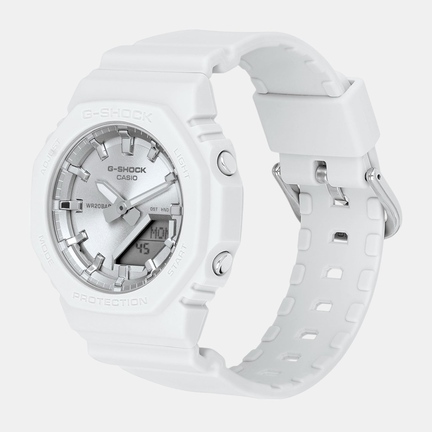 G-Shock Women Quartz White Dial Analog-Digital Resin Watch G1560