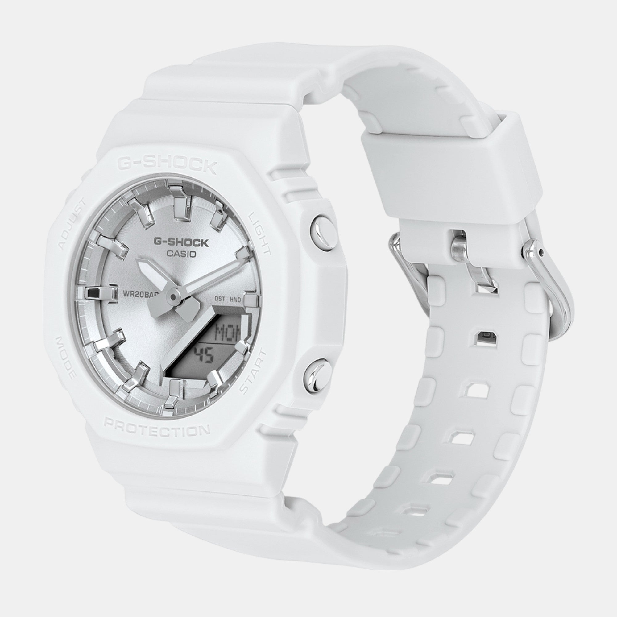 G-Shock Women Quartz White Dial Analog-Digital Resin Watch G1560